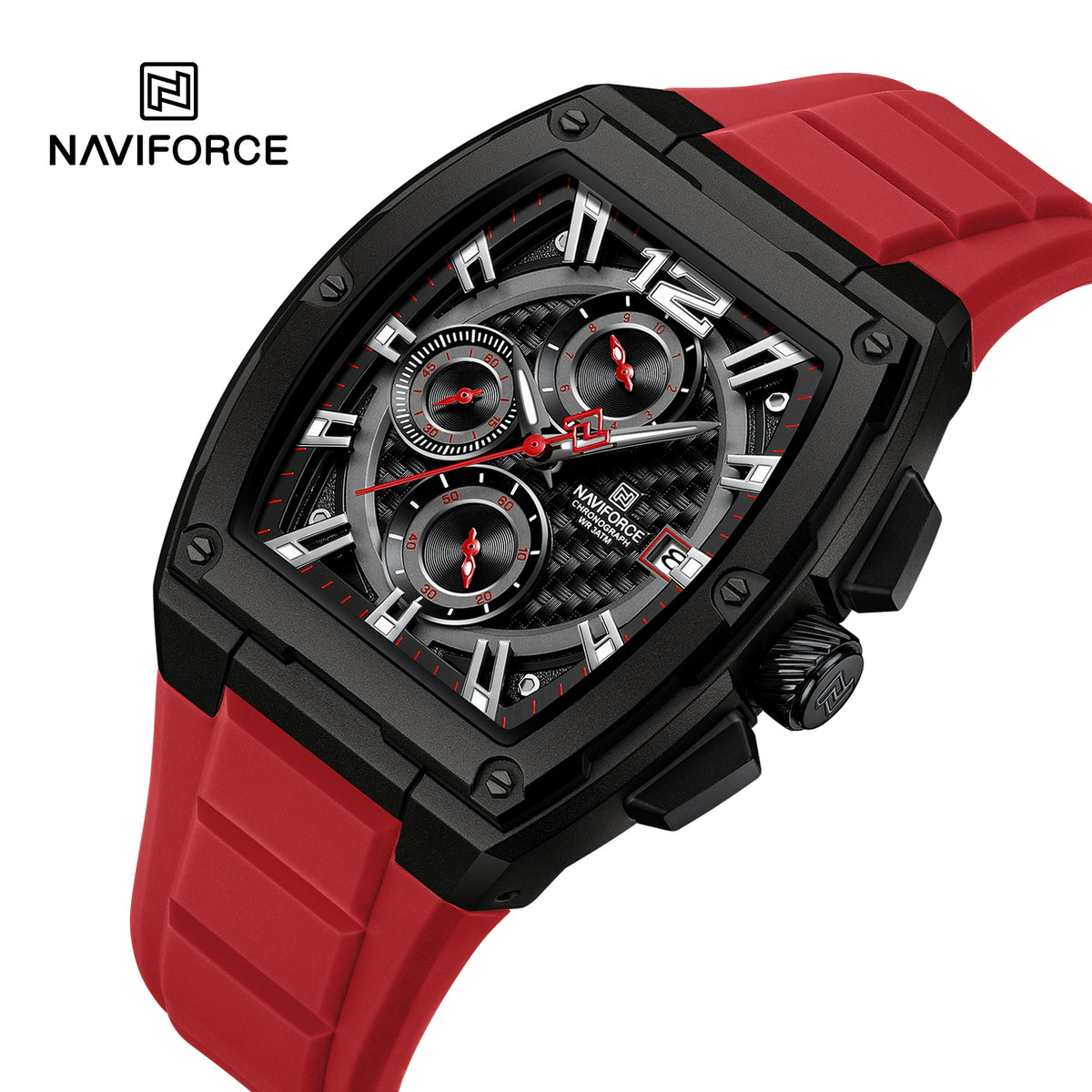 NAVIFORCE NF8050 B/B/R Men Watch