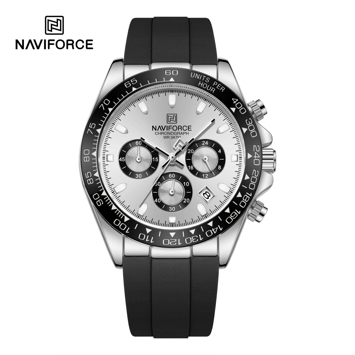 NAVIFORCE NF8054 S/W/B Men Watch