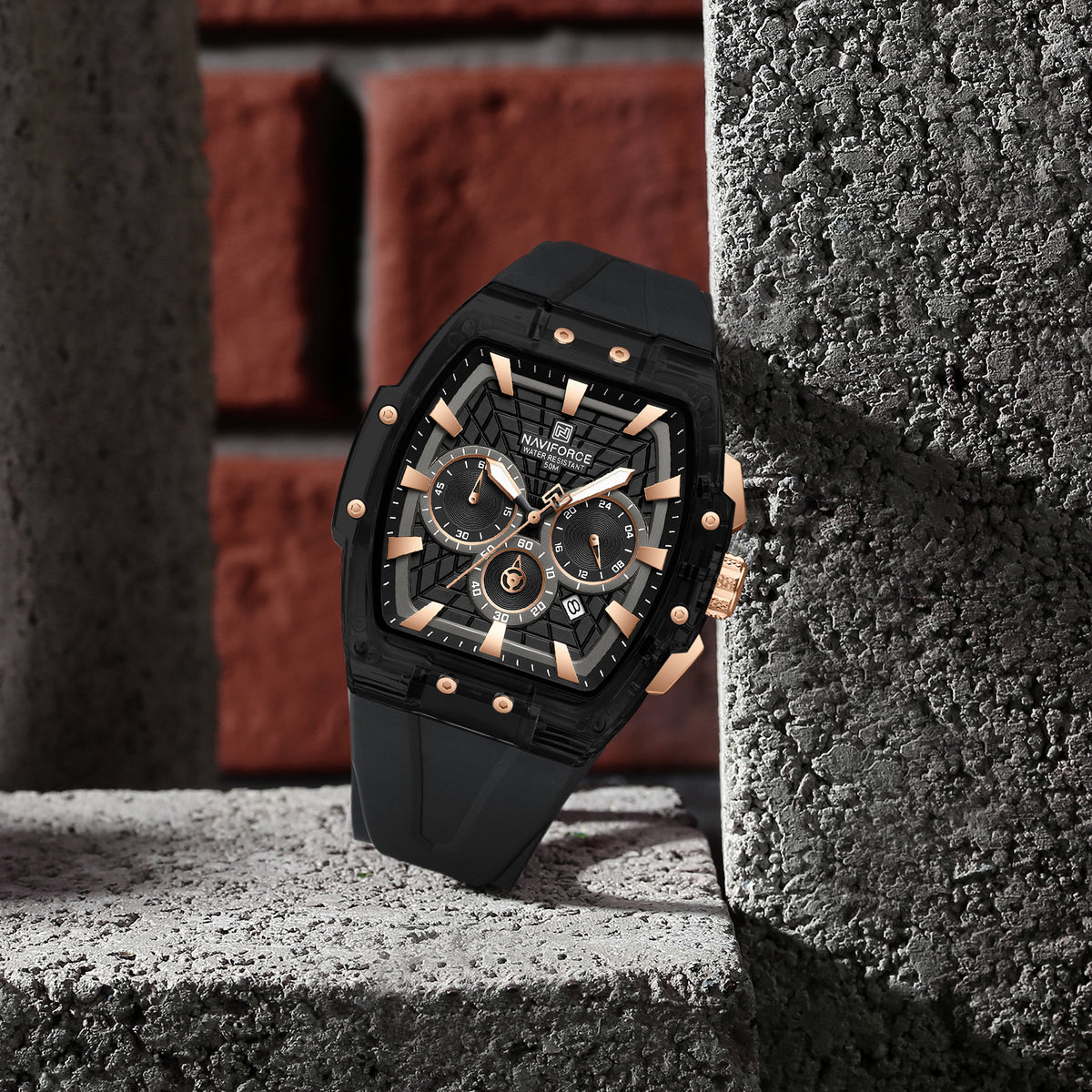 NAVIFORCE NF6113 B/RG/B Men Watch