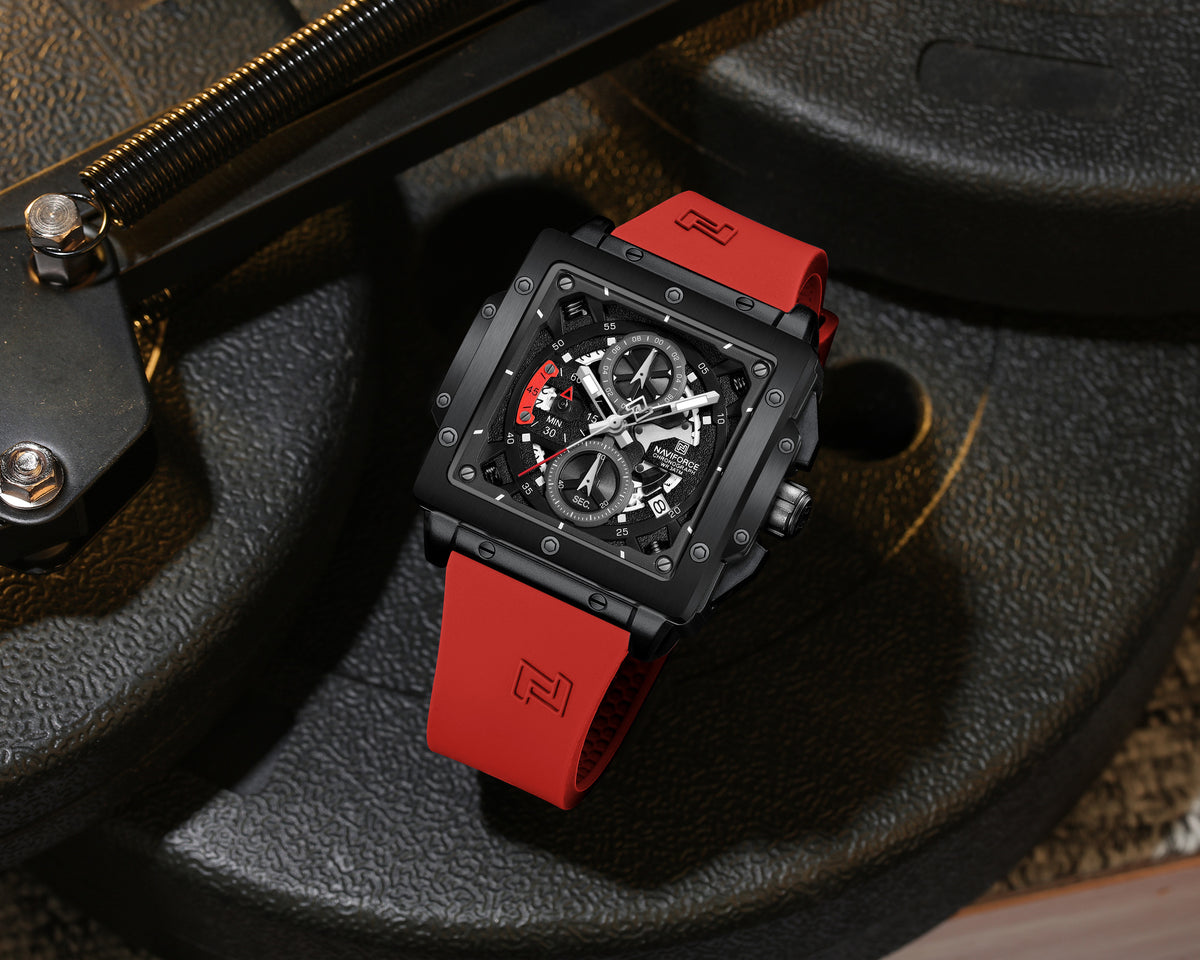 NAVIFORCE NF8064 B/B/R Men Watch
