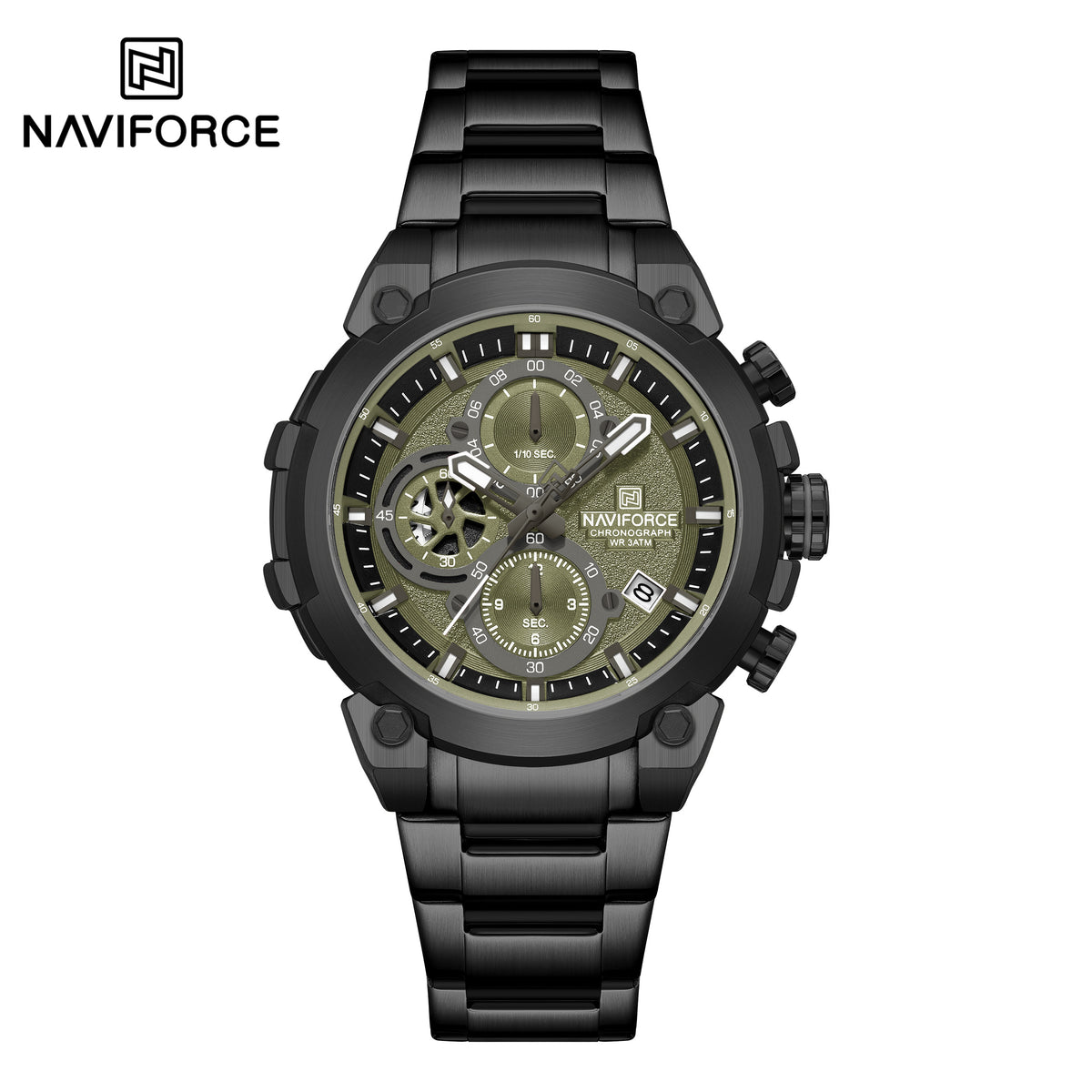 NAVIFORCE NF8071 B/GN/B Men Watch
