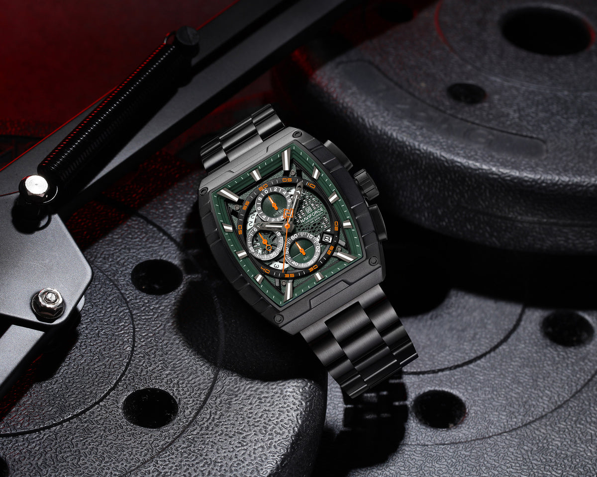 NAVIFORCE NF8066 B/GN/B Men Watch