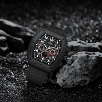 NAVIFORCE NF8053 B/W/B Men Watch