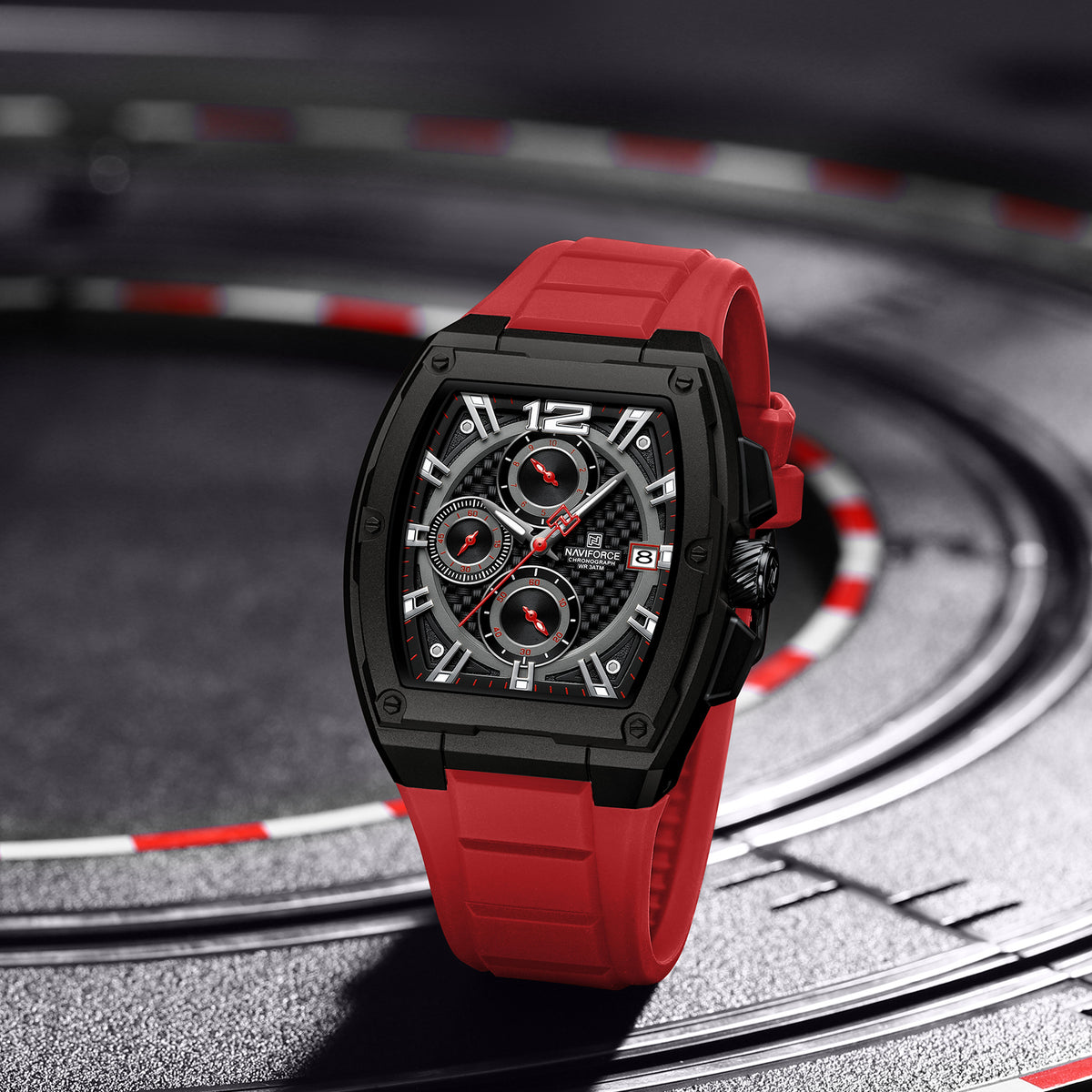 NAVIFORCE NF8050 B/B/R Men Watch