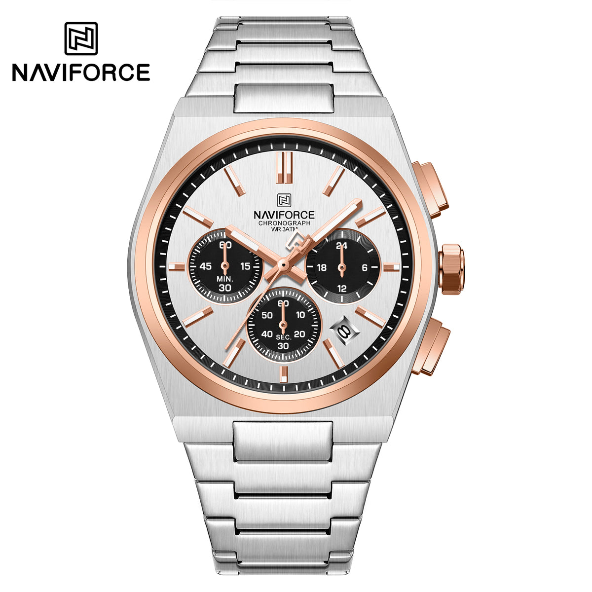 NAVIFORCE NF8048G S/W/RG Men Watch