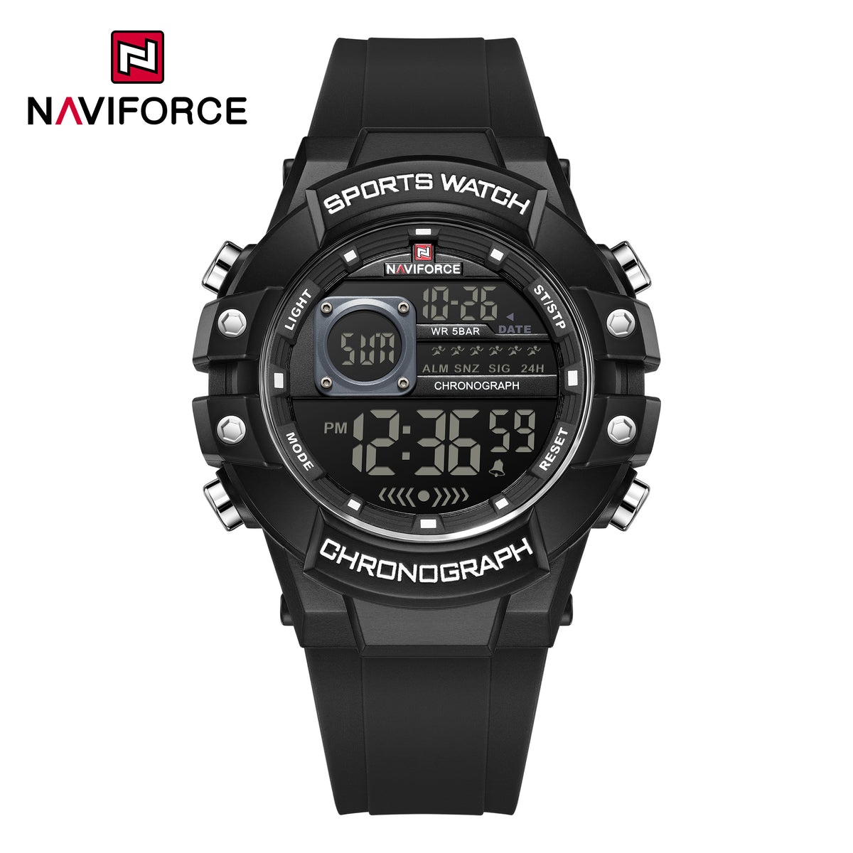 NAVIFORCE NF6102 B/W/B Men Watch