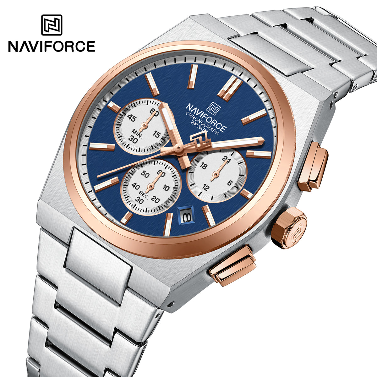 NAVIFORCE NF8048G S/BE/RG Men Watch