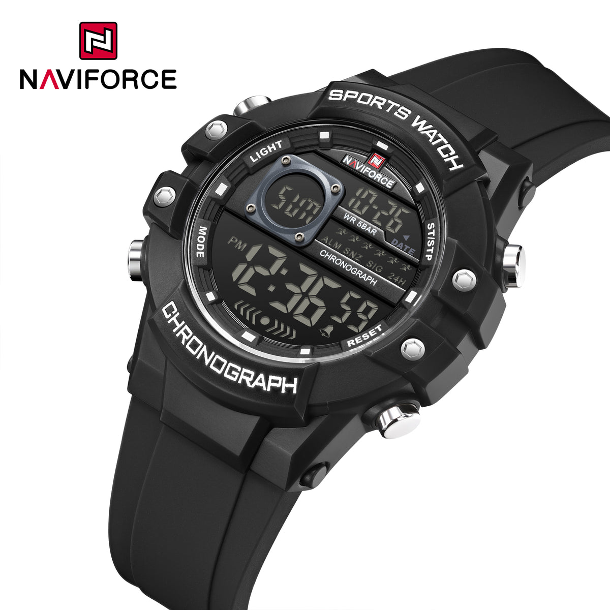 NAVIFORCE NF6102 B/W/B Men Watch