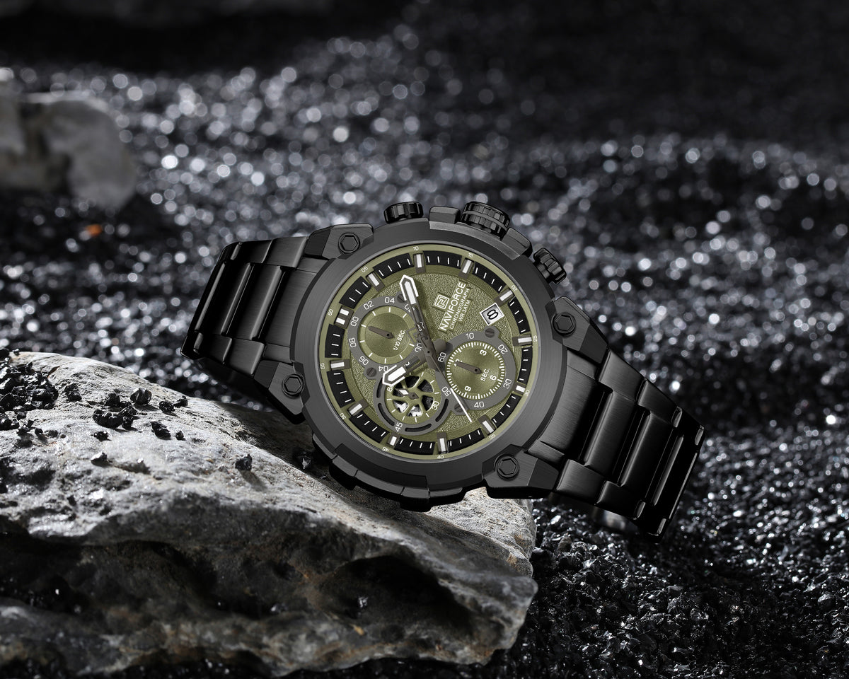NAVIFORCE NF8071 B/GN/B Men Watch