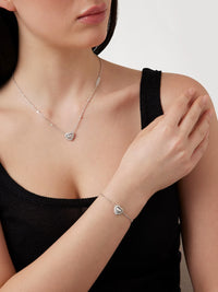 GUESS BELOVED Silver-Tone Bracelet