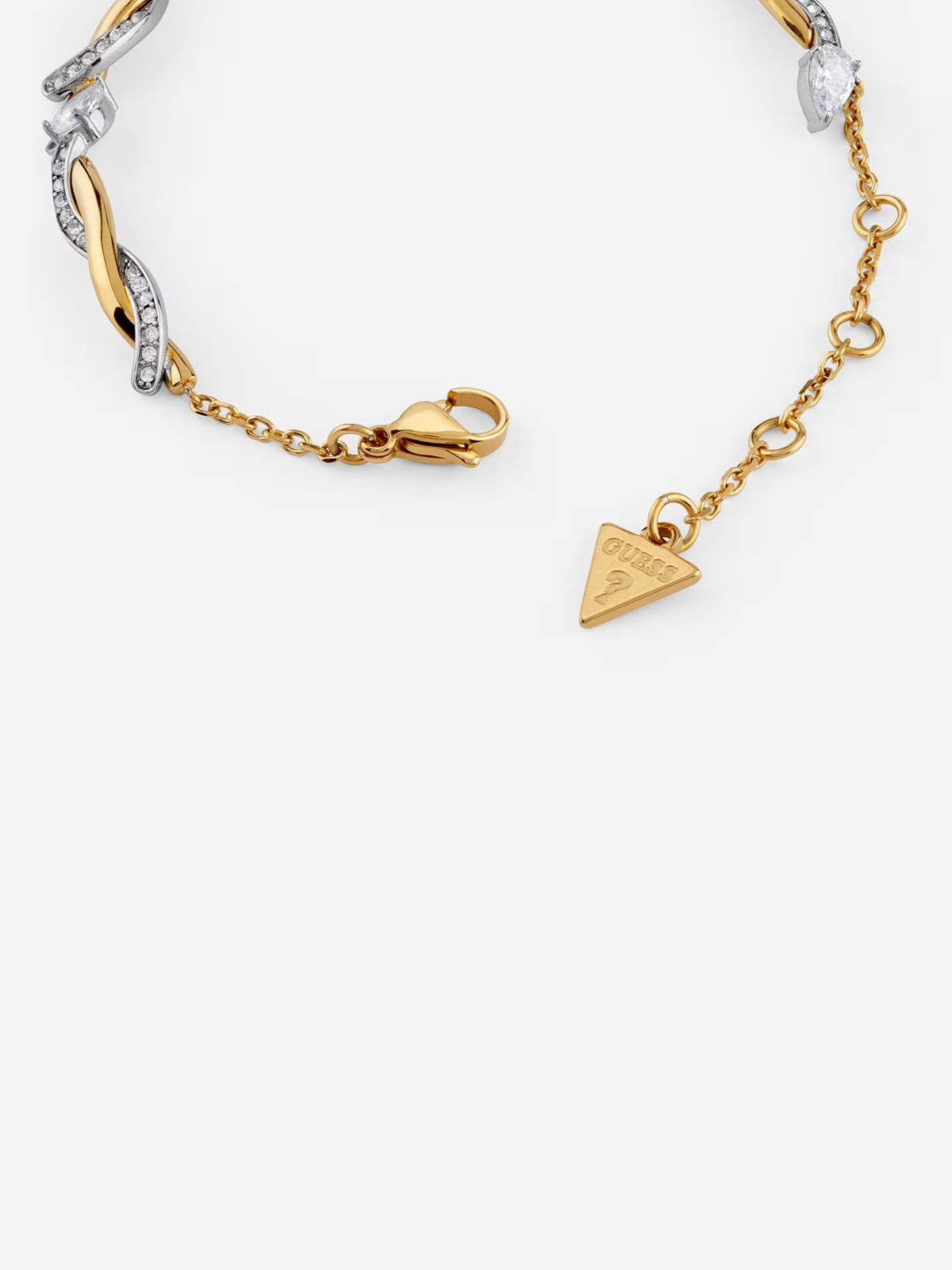 GUESS TWIST Silver & Gold Plated Bracelet