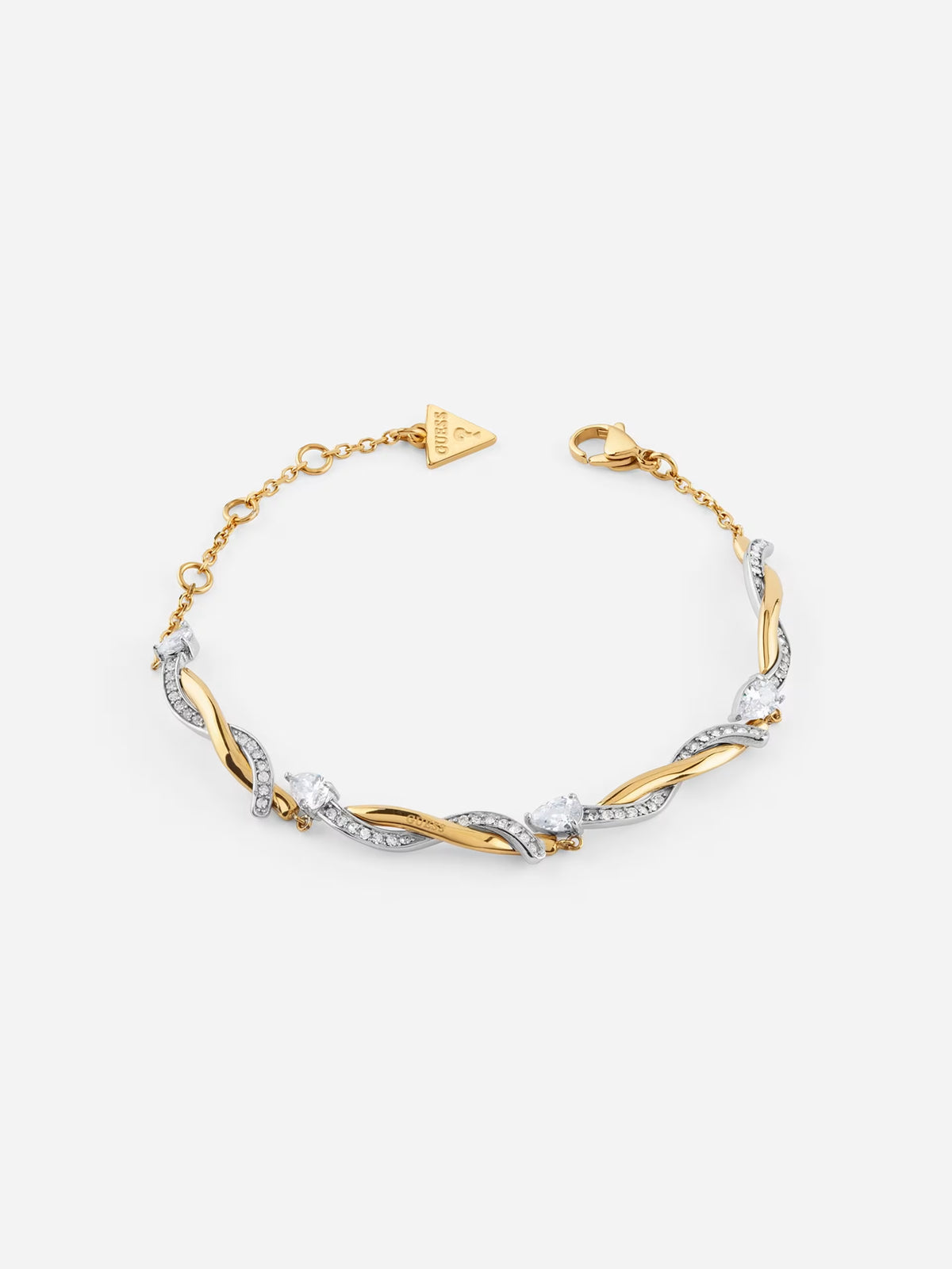 GUESS TWIST Silver & Gold Plated Bracelet – GC Shop Egypt