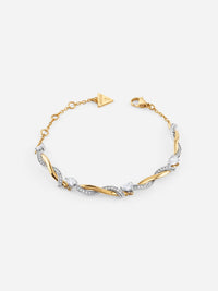 GUESS TWIST Silver & Gold Plated Bracelet