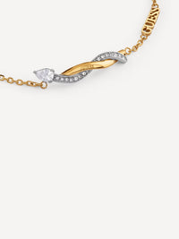 GUESS TWIST Silver & Gold Plated Bracelet