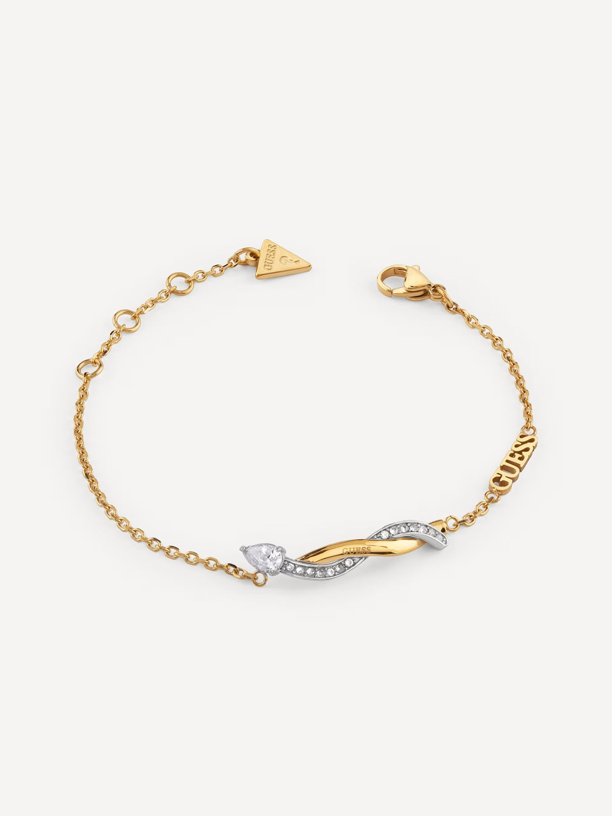 GUESS TWIST Silver & Gold Plated Bracelet