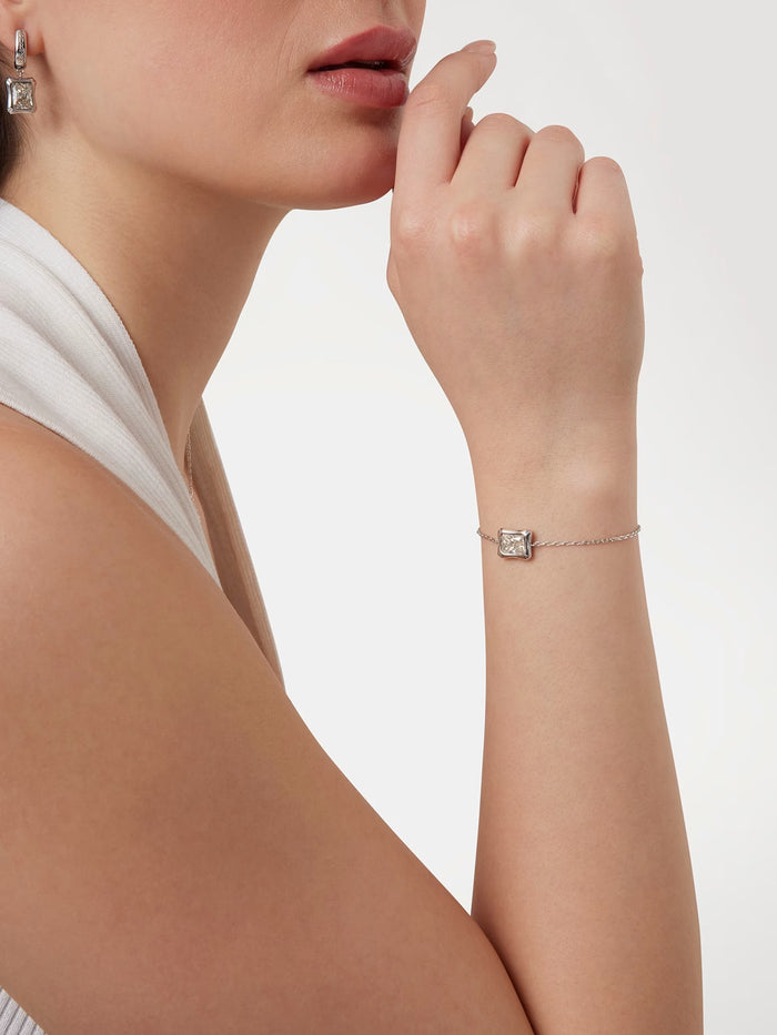 GUESS BAMBOO Silver-Tone Bracelet