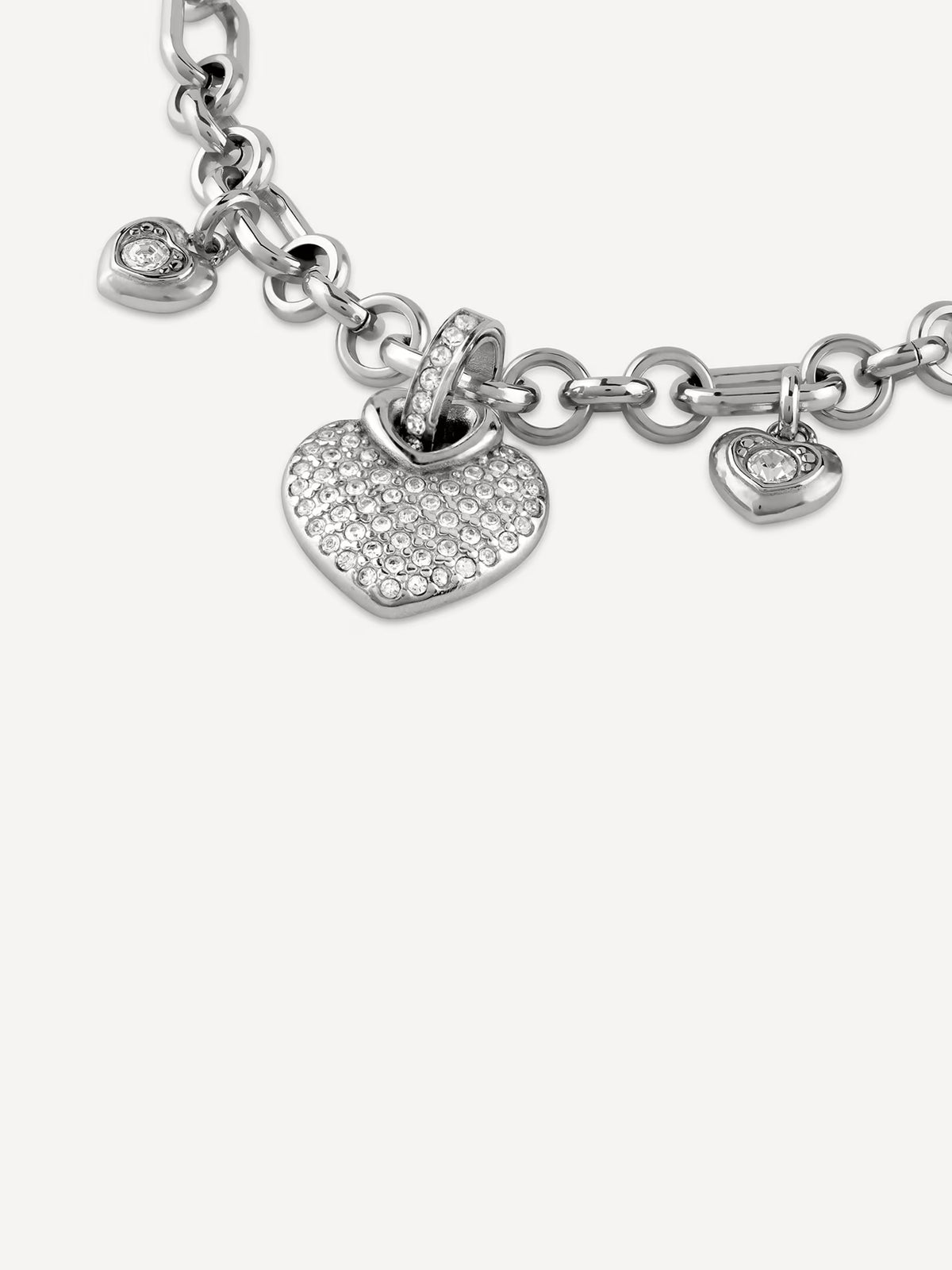 GUESS CRAZY IN LOVE Silver-Tone Bracelet