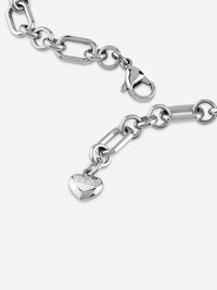 GUESS CRAZY IN LOVE Silver-Tone Bracelet