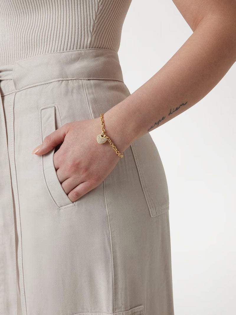 GUESS CRAZY IN LOVE Gold Plated Bracelet