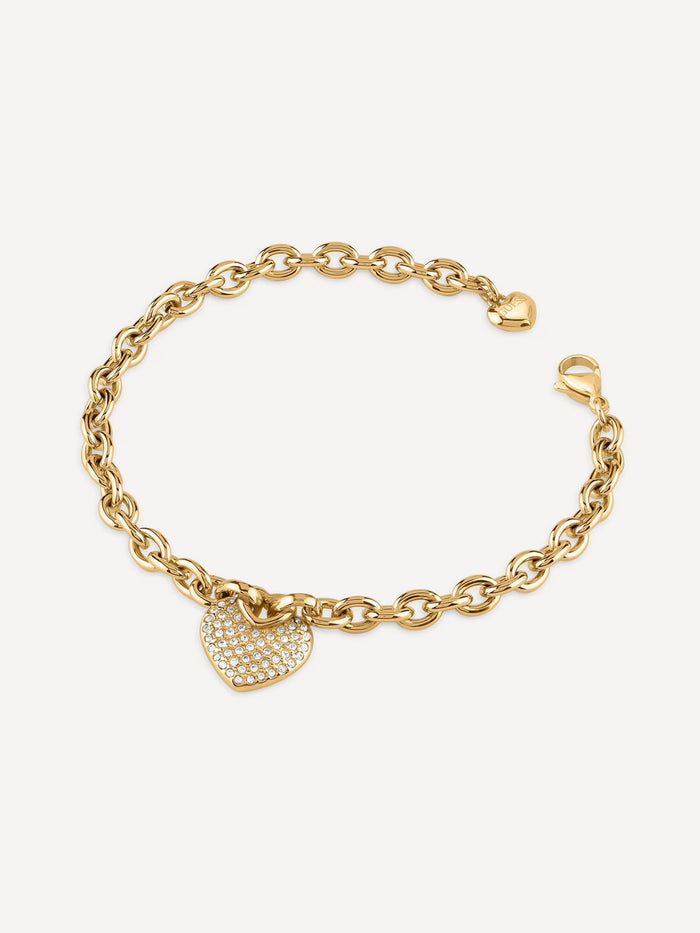 GUESS CRAZY IN LOVE Gold Plated Bracelet
