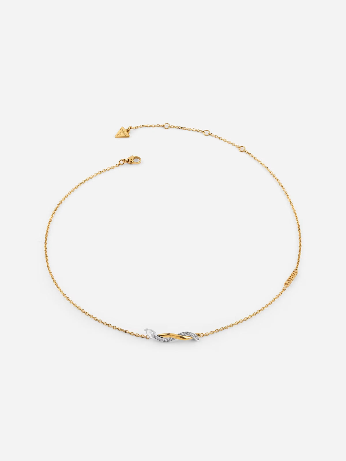 GUESS TWIST Silver & Gold Plated Necklace