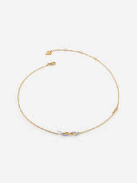 GUESS TWIST Silver & Gold Plated Necklace