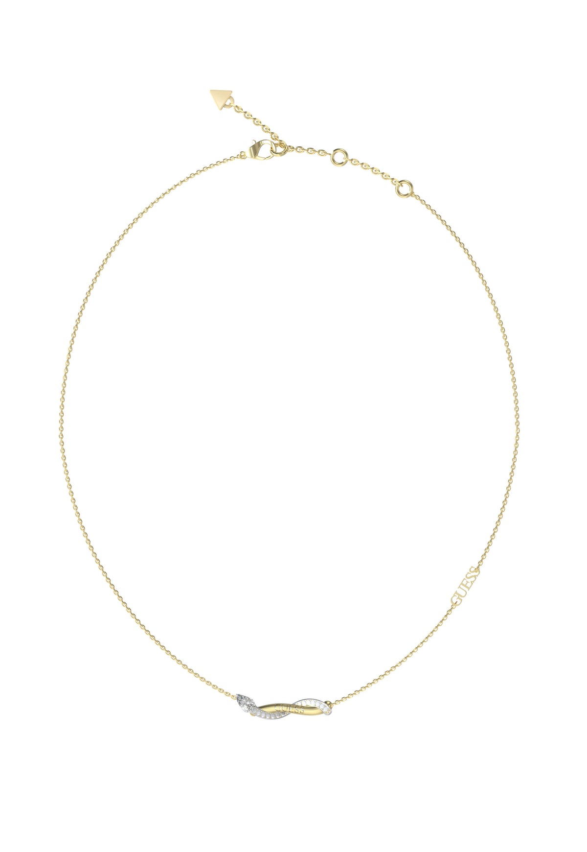 GUESS TWIST Silver & Gold Plated Necklace