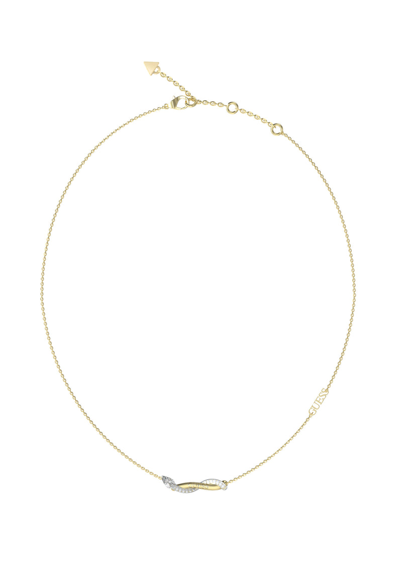 GUESS TWIST Silver & Gold Plated Necklace