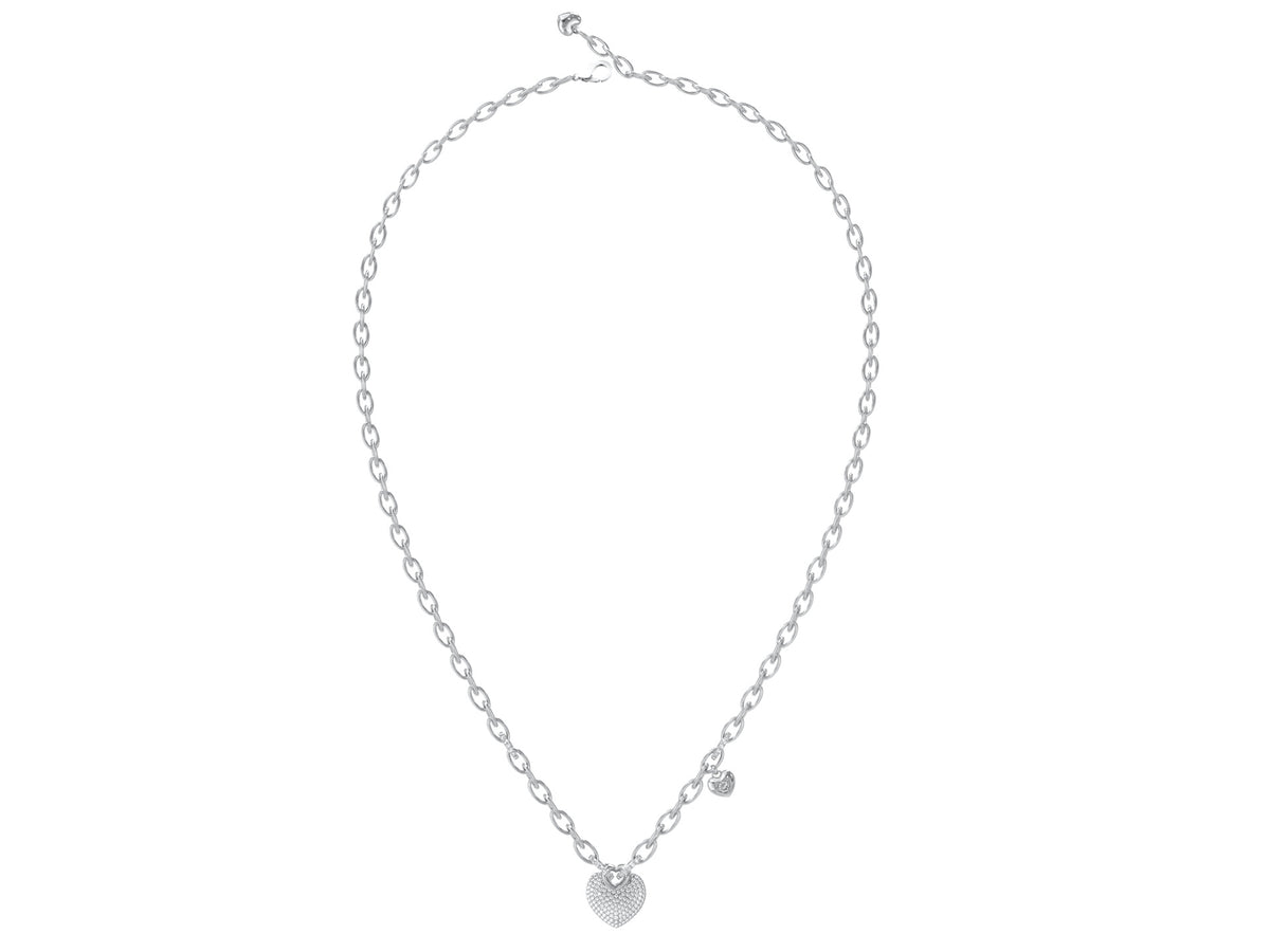 GUESS CRAZY IN LOVE Silver-Tone Necklace