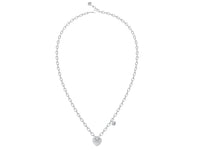 GUESS CRAZY IN LOVE Silver-Tone Necklace