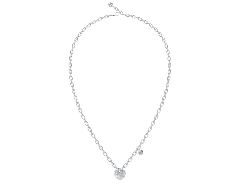 GUESS CRAZY IN LOVE Silver-Tone Necklace