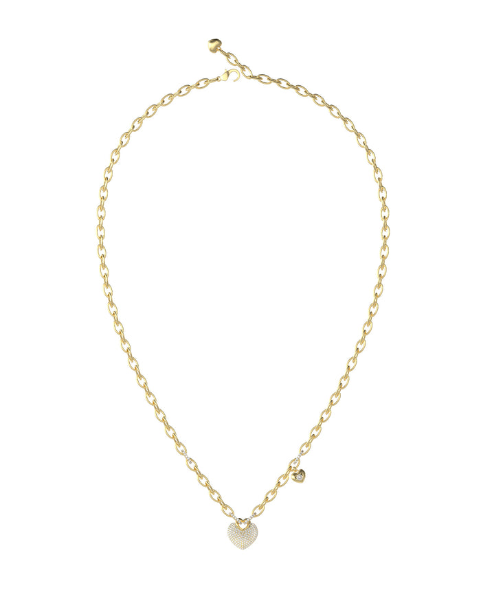 GUESS CRAZY IN LOVE Gold Plated Necklace