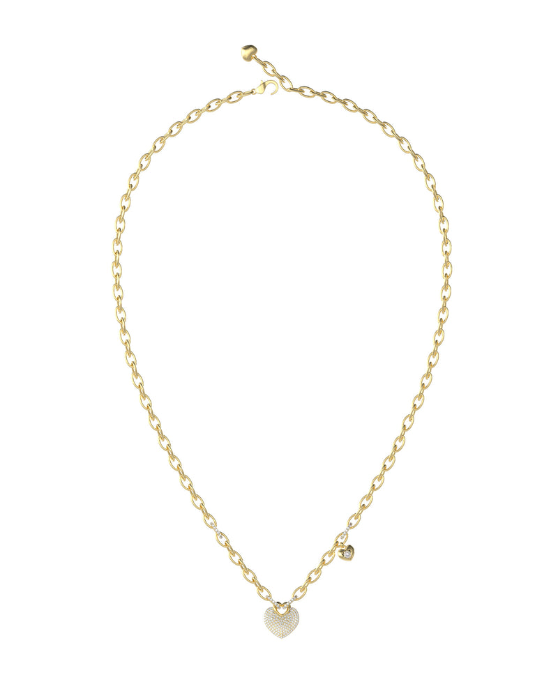 GUESS CRAZY IN LOVE Gold Plated Necklace