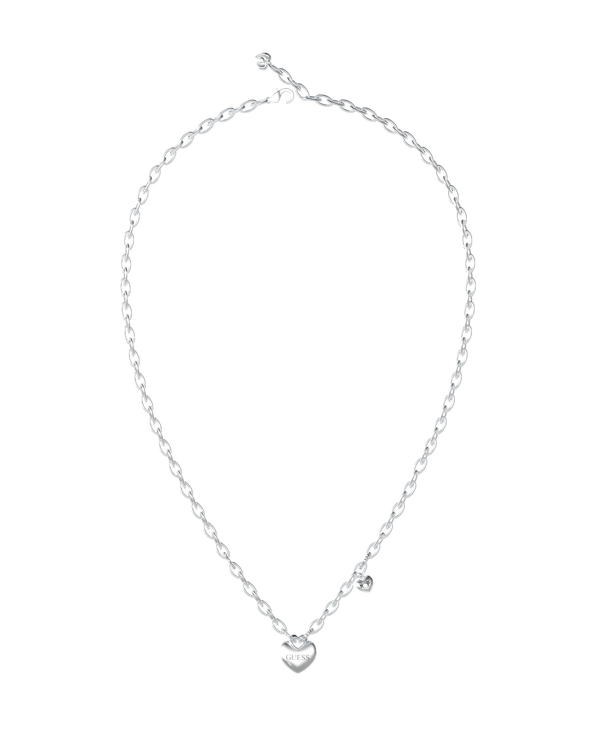 GUESS CRAZY IN LOVE Silver-Tone Necklace