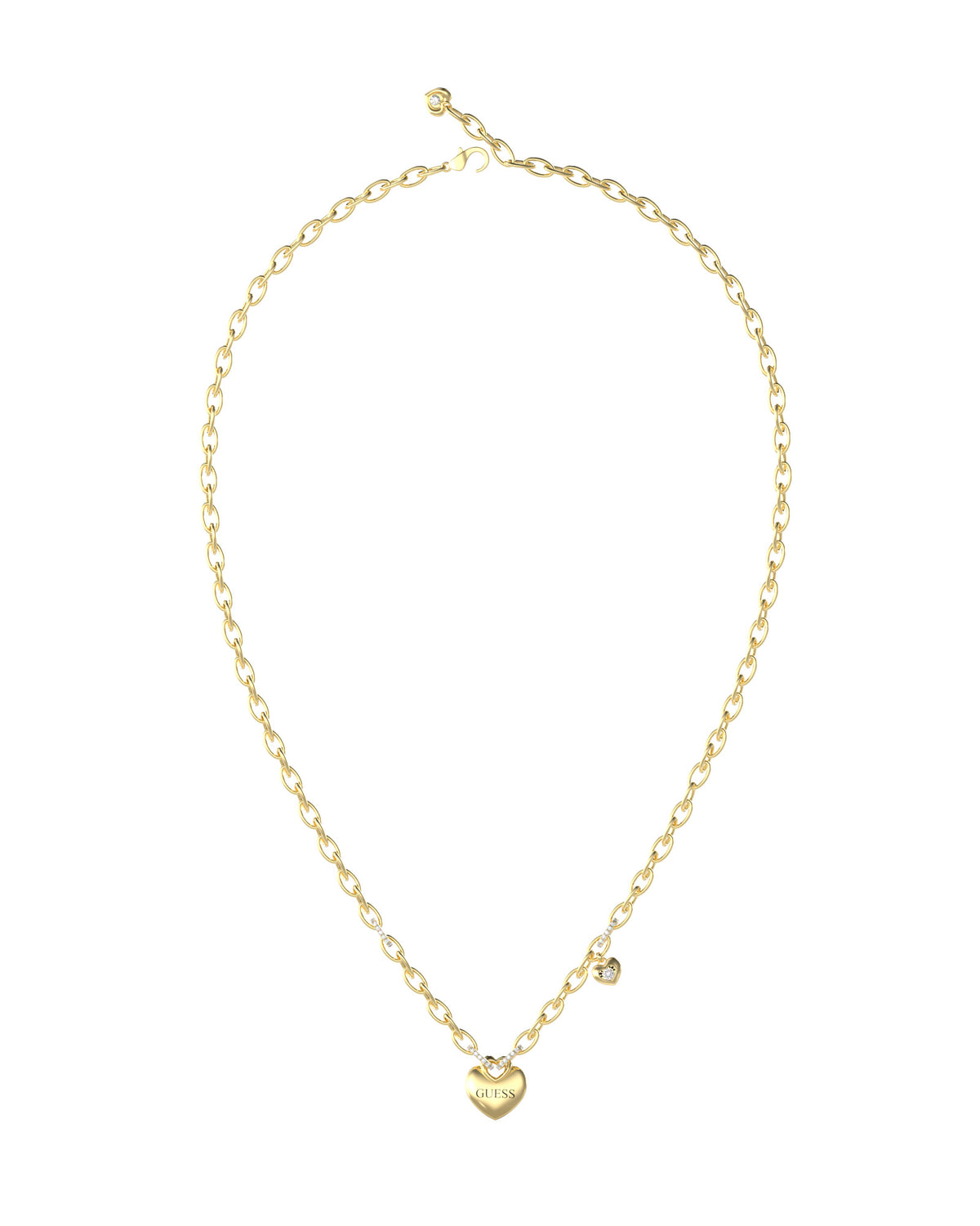 GUESS CRAZY IN LOVE Gold Plated Necklace