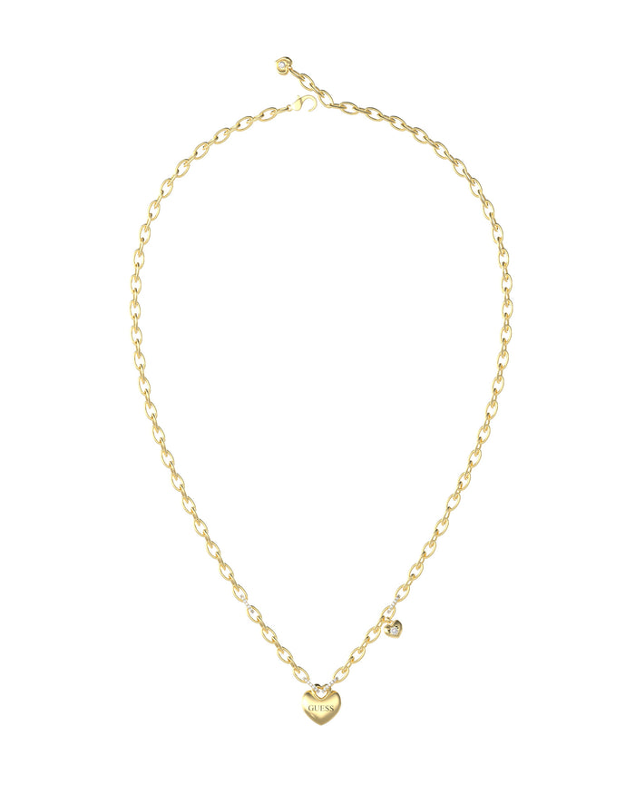 GUESS CRAZY IN LOVE Gold Plated Necklace