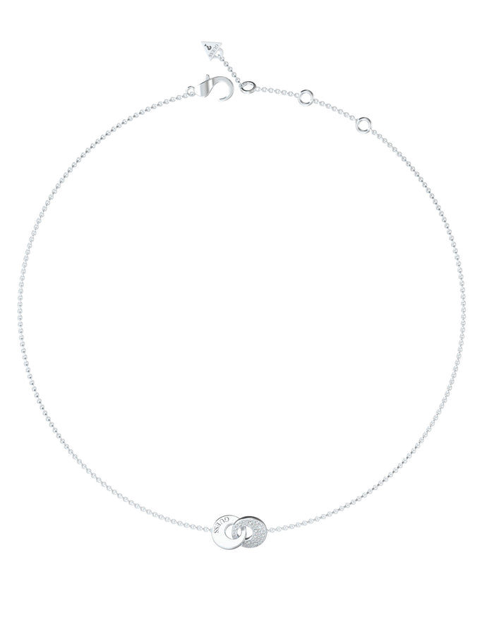GUESS BLOOMING SUMMER Silver-Tone Necklace