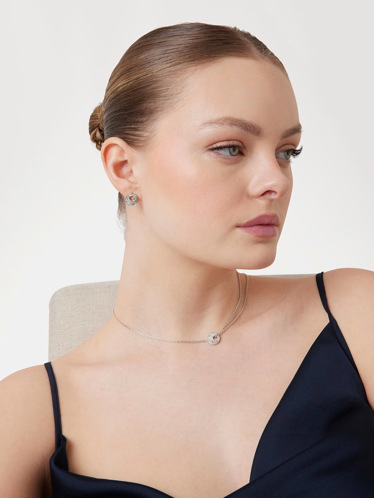 GUESS BLOOMING SUMMER Silver-Tone Necklace