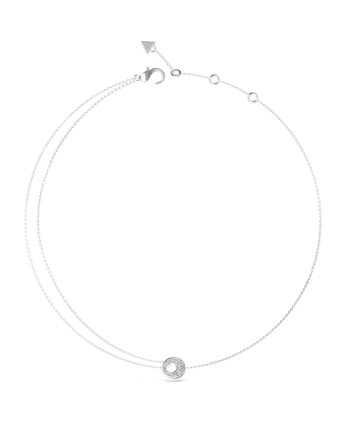 GUESS BLOOMING SUMMER Silver-Tone Necklace