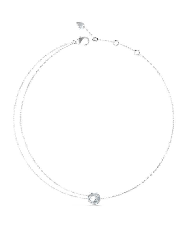 GUESS BLOOMING SUMMER Silver-Tone Necklace