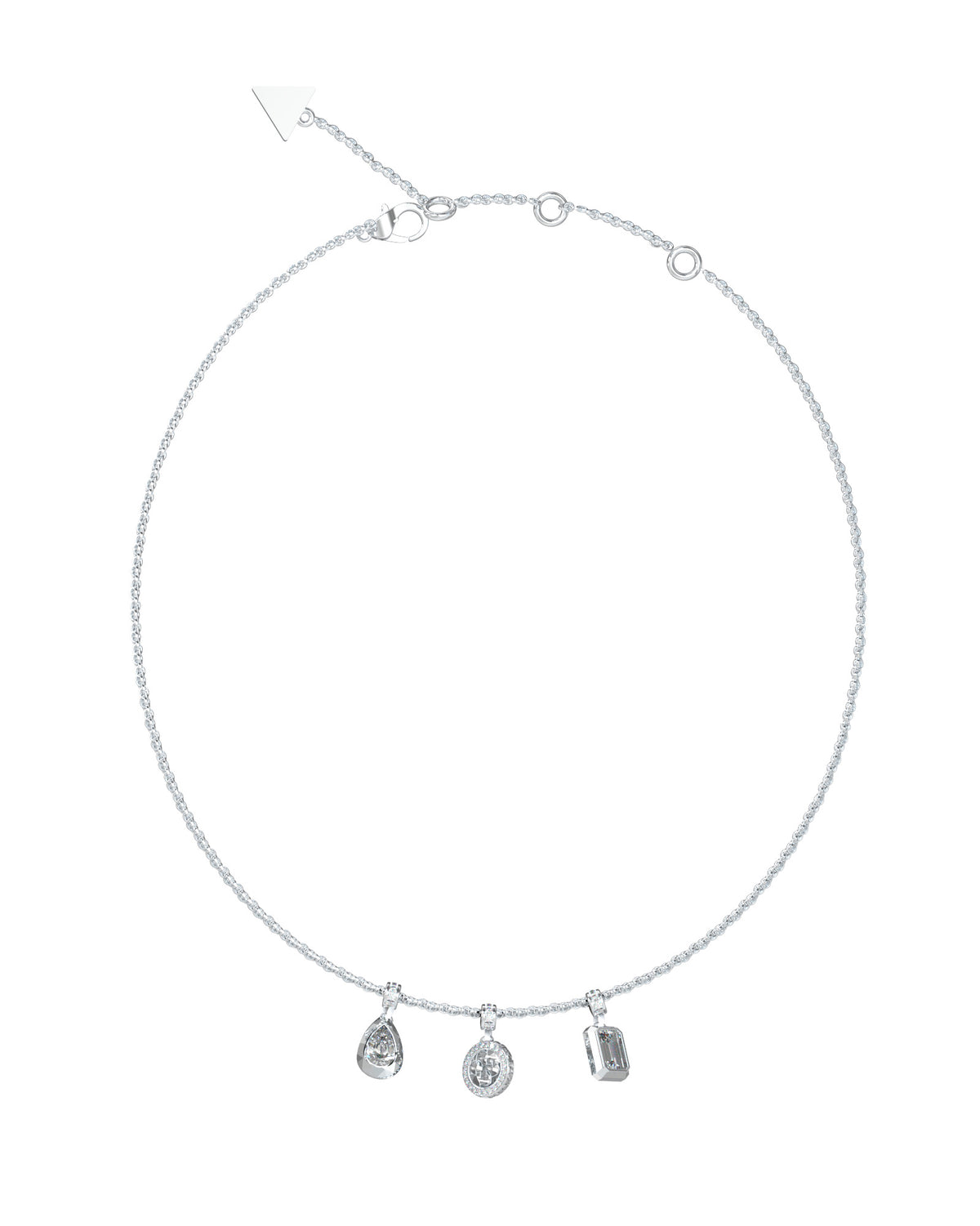 GUESS 4G LIGHT Silver-Tone Necklace