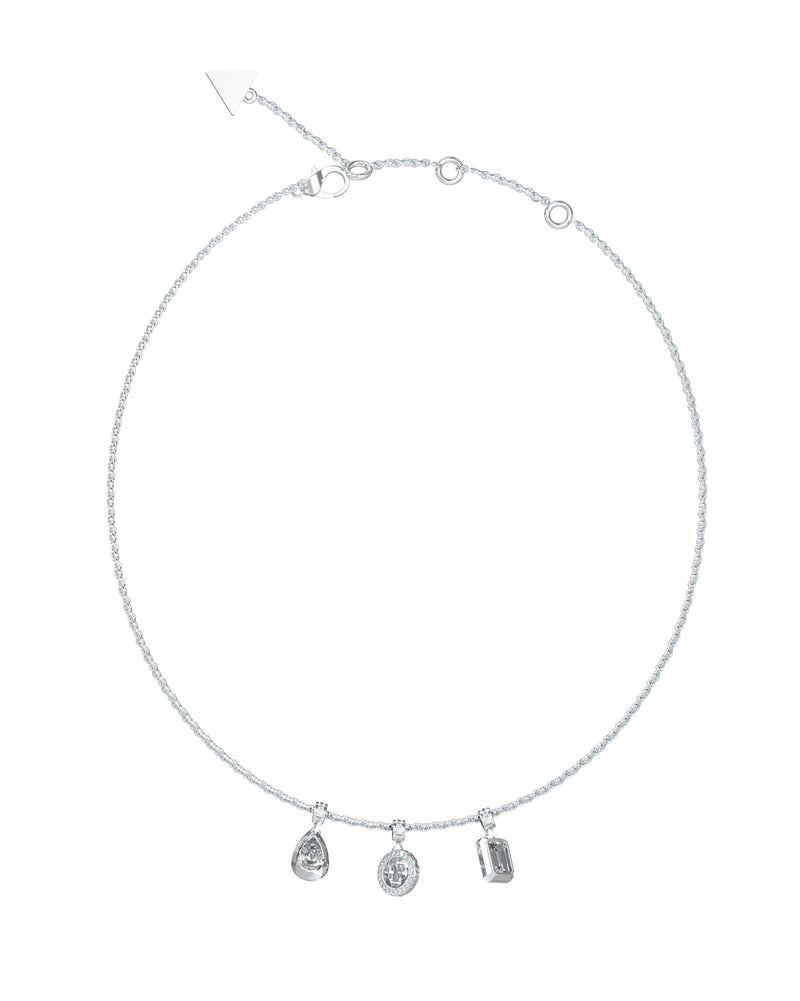 GUESS 4G LIGHT Silver-Tone Necklace