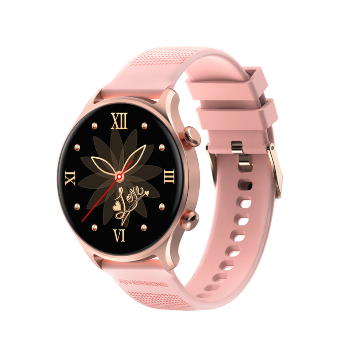 RIVERSONG Motive 7C 1.52" Bluetooth Calling Smart Watch - SW71 Rose Gold