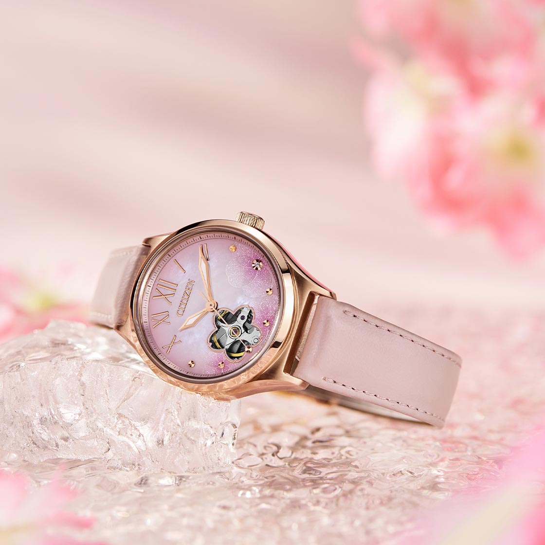 CITIZEN PC1017-70Y Automatic Sakura X Moon