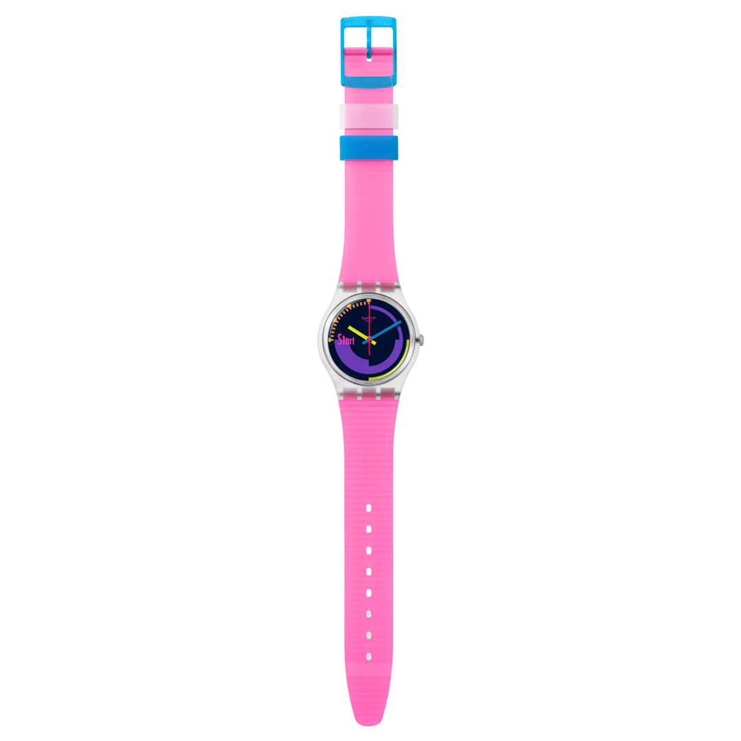 SWATCH NEON PINK PODIUM SO28K111