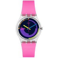 SWATCH NEON PINK PODIUM SO28K111