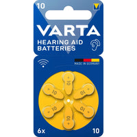 VARTA Hearing Aid Batteries 10 BLI 6