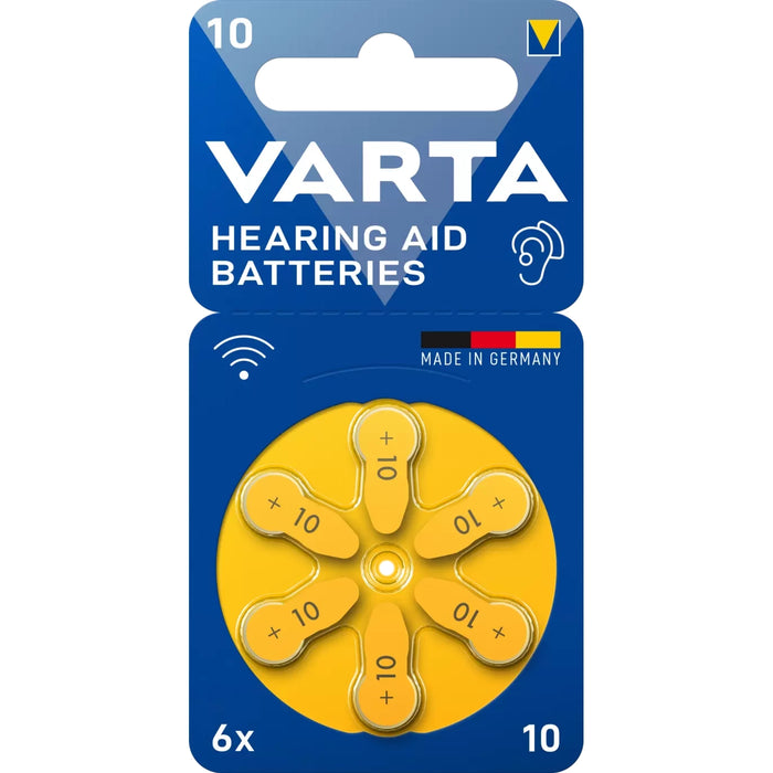 VARTA Hearing Aid Batteries 10 BLI 6