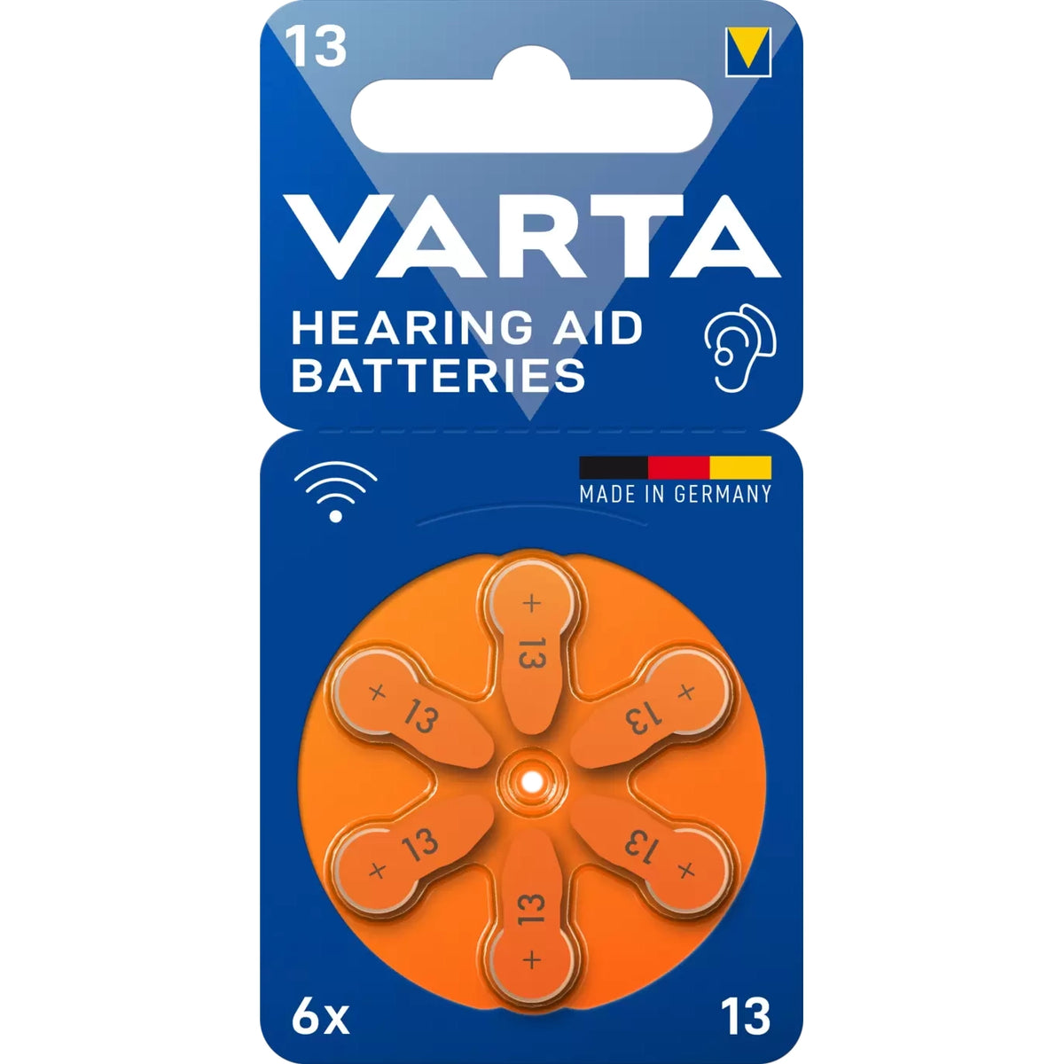 VARTA Hearing Aid Batteries 13 BLI 6
