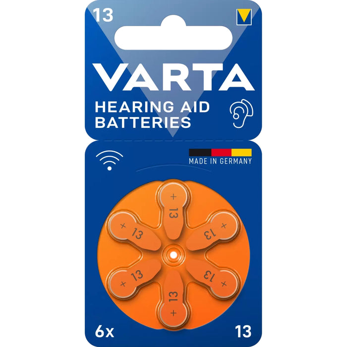 VARTA Hearing Aid Batteries 13 BLI 6